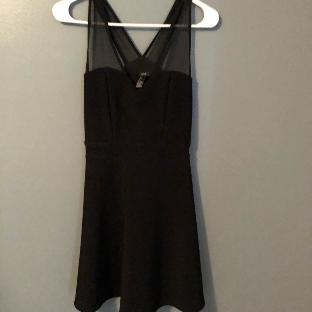 Cute black skater dress